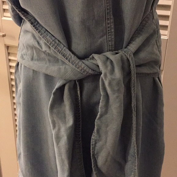 Denim Wrap Dress Forever 21 Sz S - Picture 2 of 5